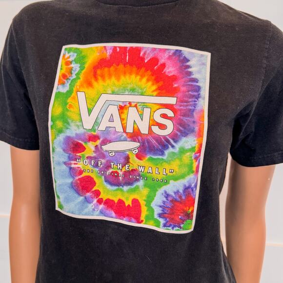 Vans Off The Wall Spiral Tie Dye Graphic Short Sleeve T-Shirt, Youth Large 12-14 - Picture 3 of 10